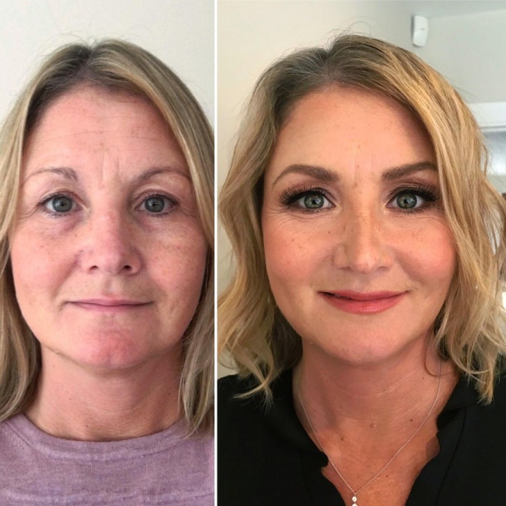 This woman is over 40, but with this exceptional makeup ... she will never have to reveal her true age!