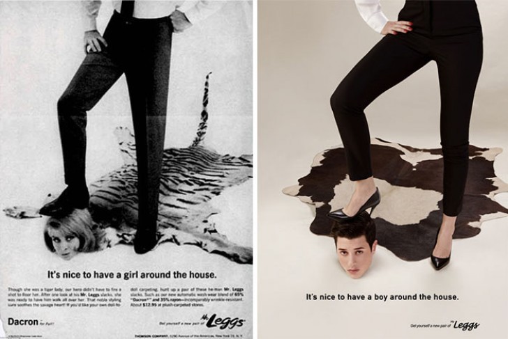6. All it takes is a pair of Mr. Leggs to have your partner fall at your feet: marketing in bad taste in both cases