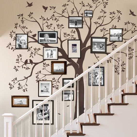 2. C'est une idée sympa pour décorer le mur des escaliers