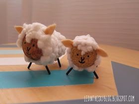 7. Avec ces moutons vous pouvez décorer la crèche