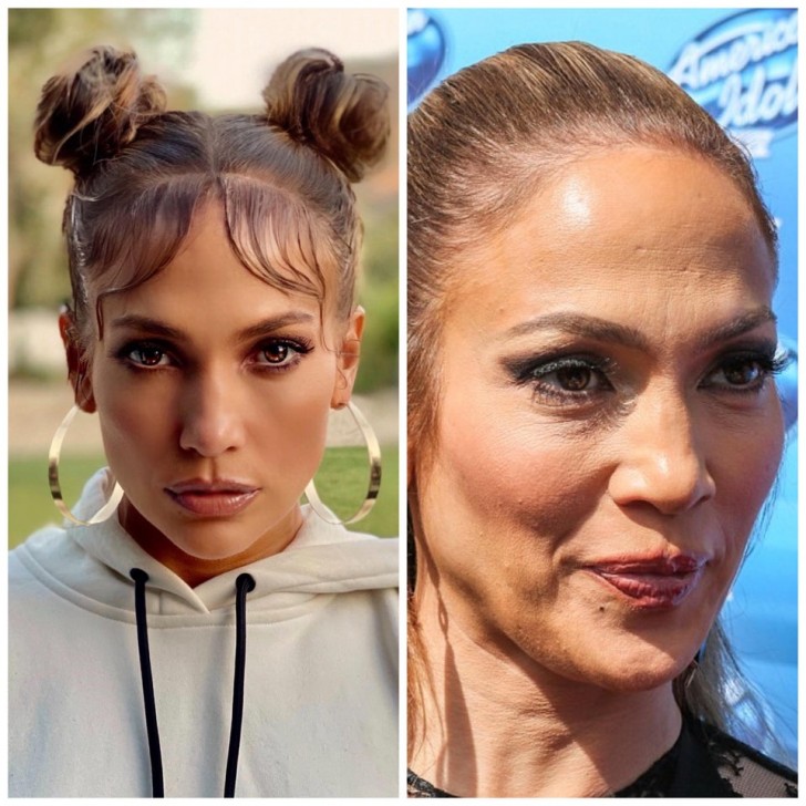 Jennifer Lopez använder photoshop på sina officiella bilder för att se 30 år yngre ut