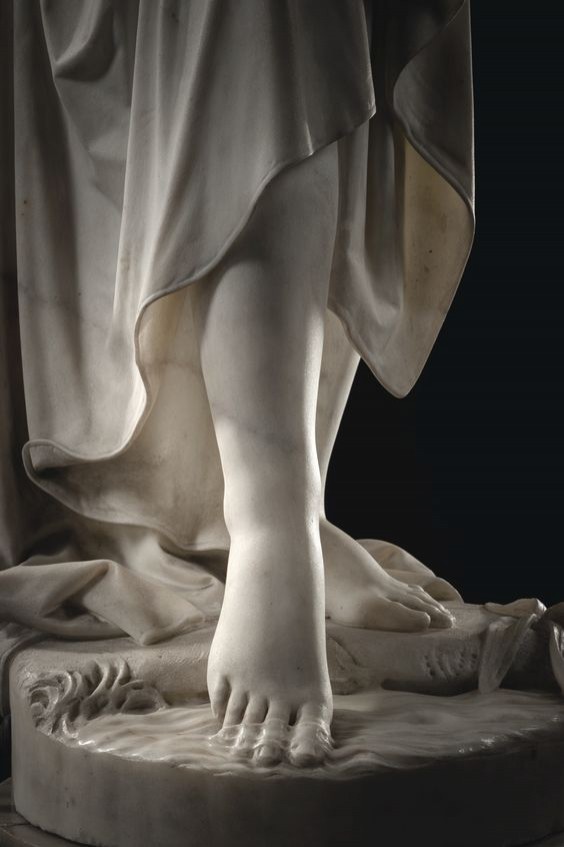 8. Naïade ou Nymphe (détail), Giovanni Battista Lombardi.