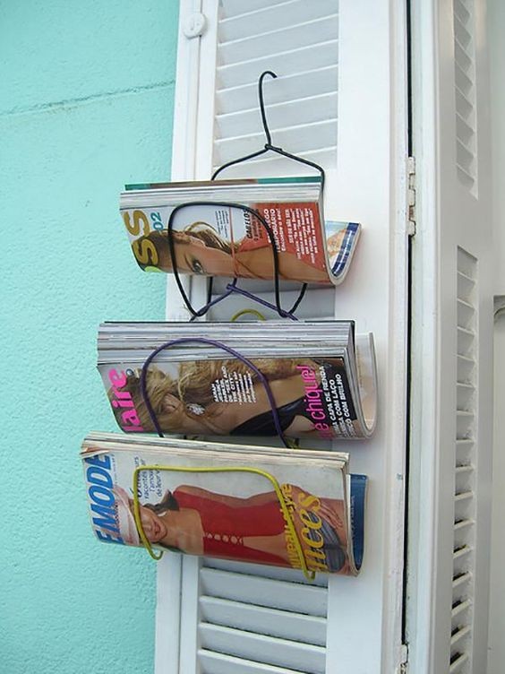 3. Handige tijdschriftenrekken die je kan ophangen waar je ze ook nodig hebt