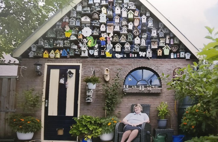 "Mia nonna e le sue casette di legno per gli uccelli."