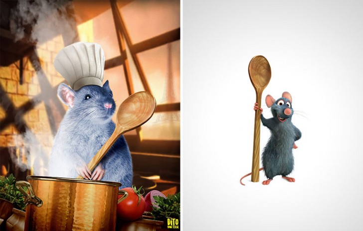 15. Remy, de muis-chef uit de film Ratatouille!