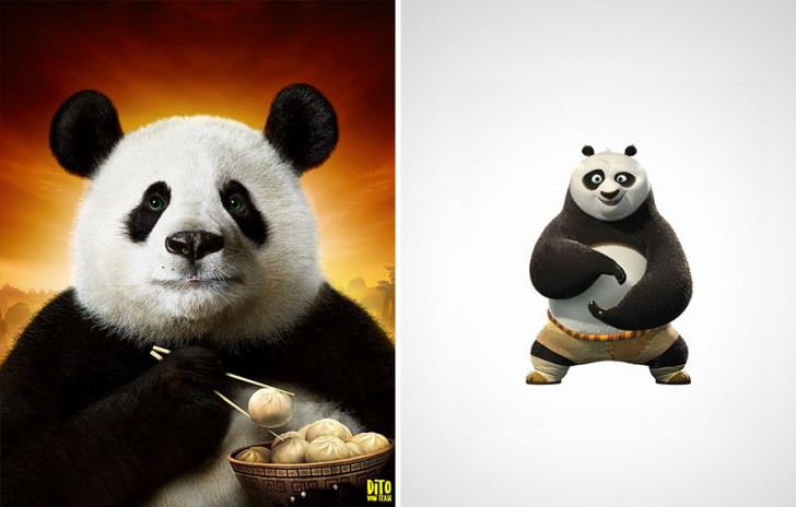 7. Le panda Po Ping dans toute sa sympathie !