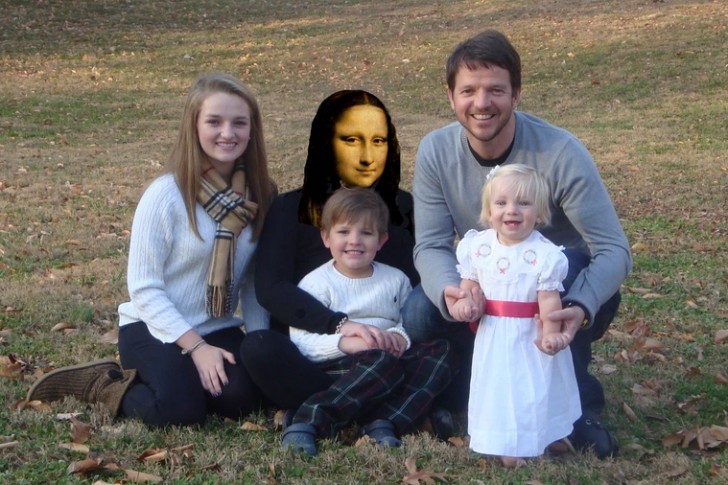När man livar upp familjefotot med lite photoshop!