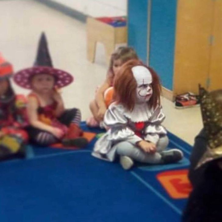 2. When your daughter makes the other kids a little uncomfortable at Halloween ...