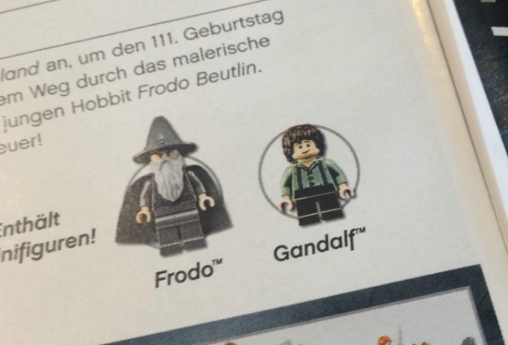 7. Ach ja, der berühmte "Frodo, der Graue" und "Gandalf, Enkel von Bilbo". Sicher, sicher.