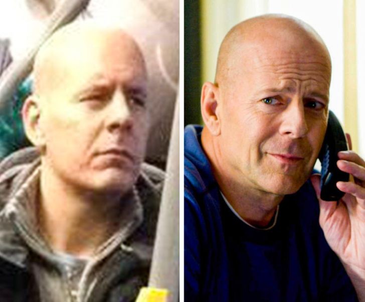 Alla tror att han är Bruce Willis... och det är inte svårt att förstå varför!