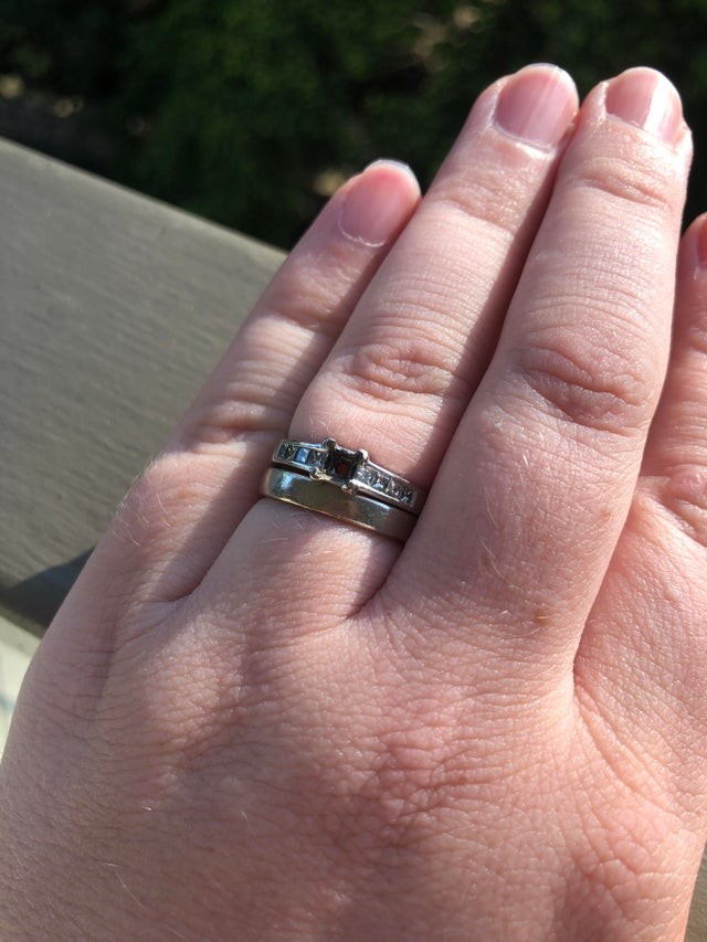 7. The diamond on my engagement ring fell out today. It had a 10-year warranty. Yesterday was our 10th wedding anniversary ... "