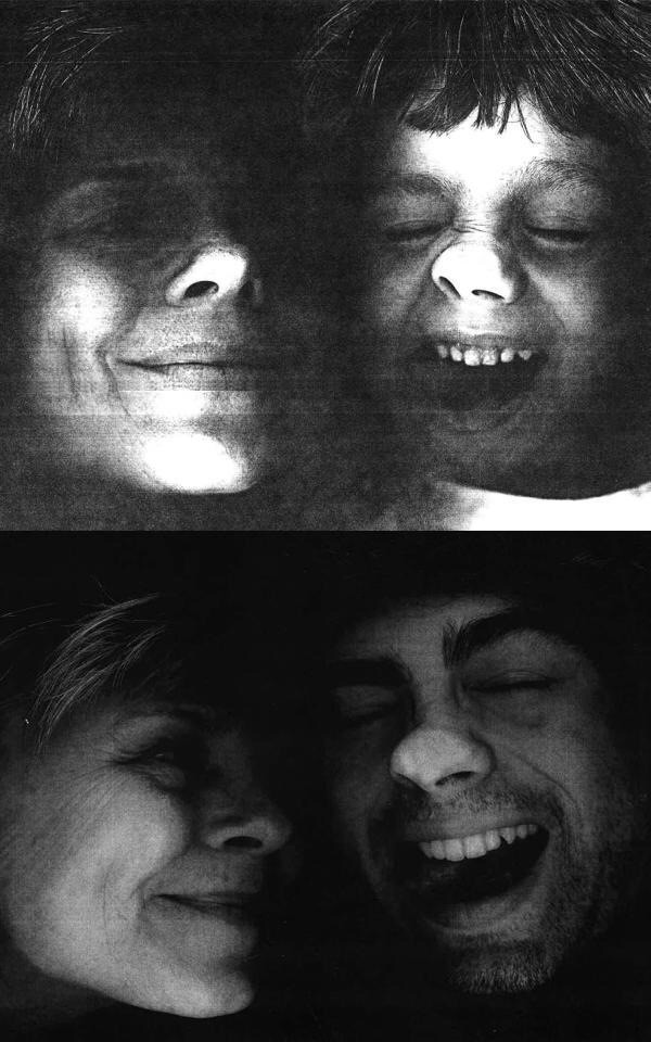 Minha mãe e eu tínhamos fotocopiado nossos rostos... bem, a gente quis tentar de novo!