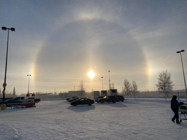 12. Un fascinant phénomène lumineux saisi à Fairbanks, en Alaska.