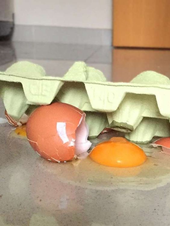4. Un œuf cassé