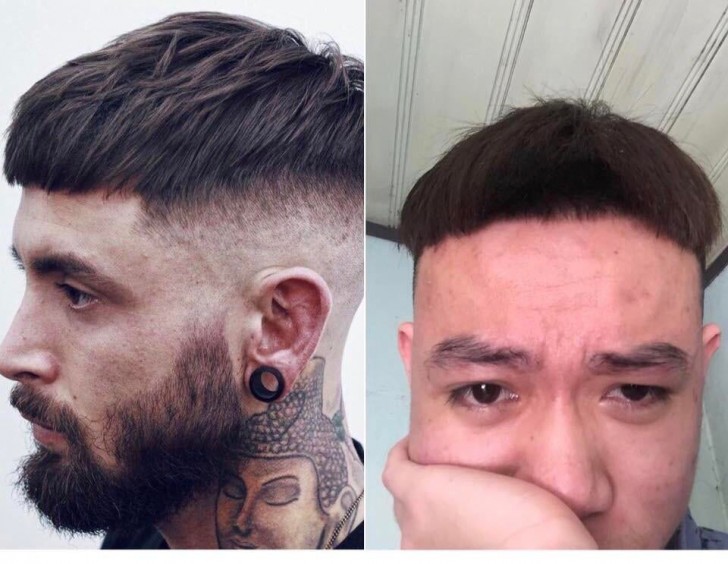 1. Las expectativas de este joven han sido traicionadas para siempre por su barbero