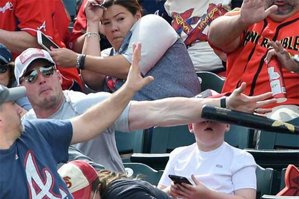 1. He noticed just in time that the bat was heading for the boy's face: kindness and prompt action.