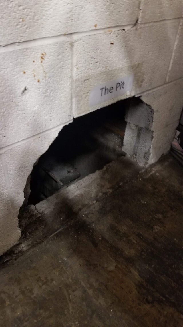 I found a tunnel behind an old piece of furniture ... where does it lead?