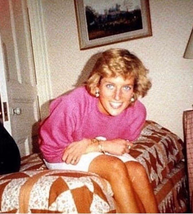 Prinsessan Diana på en bild tagen av William när han bara var 7 år gammal. Året är 1989