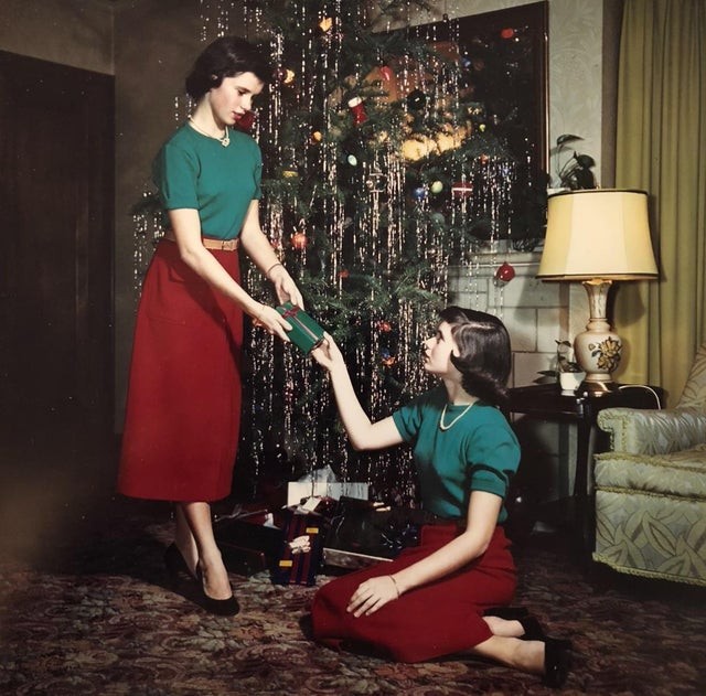 ¡Las navidades en familia registrada en los años '50!