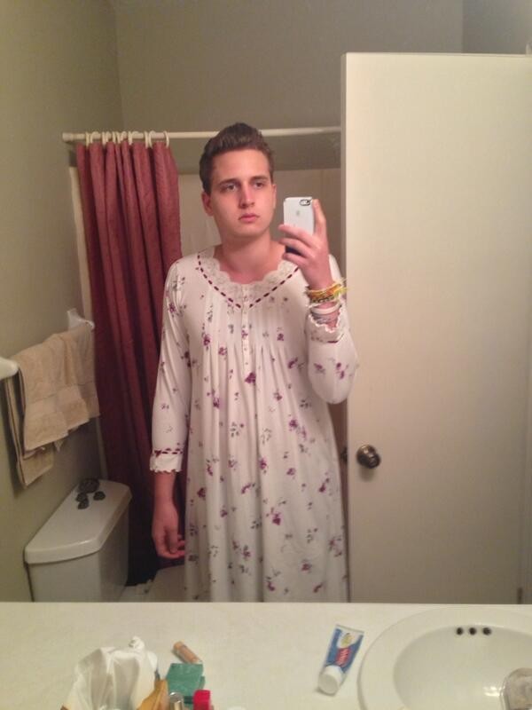 6. Did you leave your pajamas at home? Don't worry, grandma always has something to lend you!