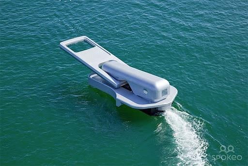 15. Dieses Boot wurde als ein riesiger Reißverschluss entworfen, um mit der Heckwelle, die es auf dem Wasser hinterlässt, den Effekt eines Reißverschlusses zu erzeugen