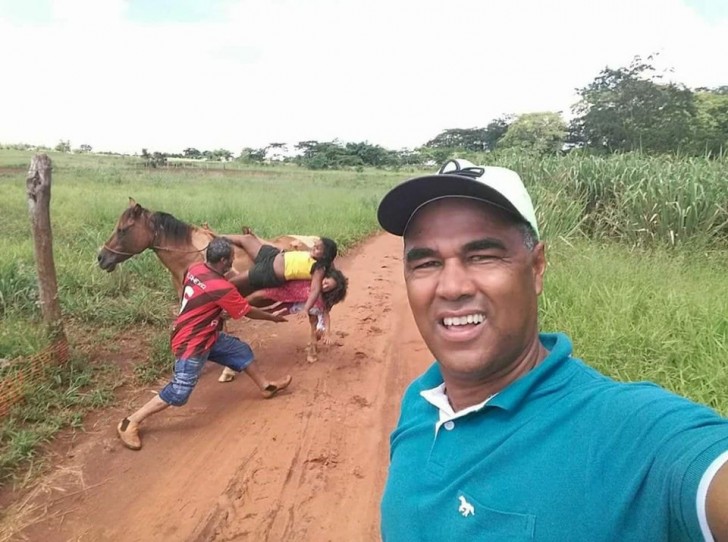 8. Un timing parfait pour un selfie, vous ne pensez pas ?