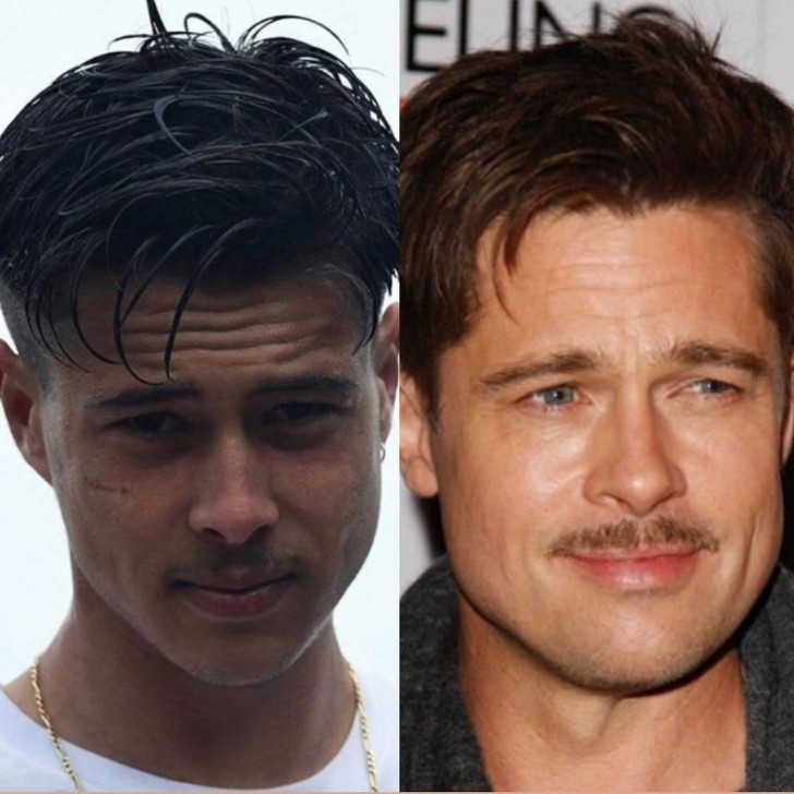 1. Dicen que este joven se parece a Brad Pitt y quizás no están del todo equivocados