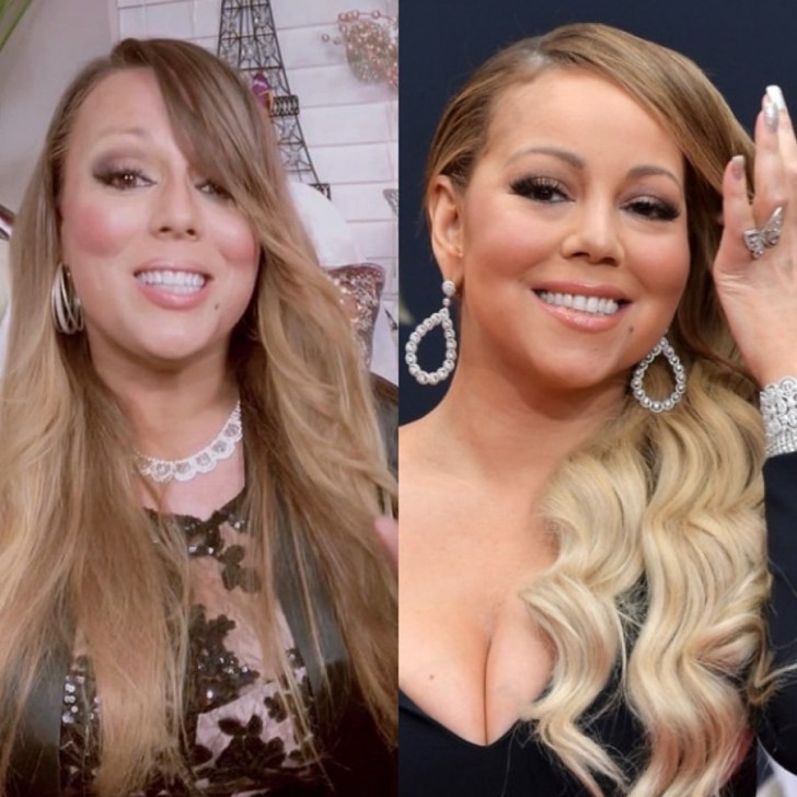 7. She really looks like Mariah Carey!