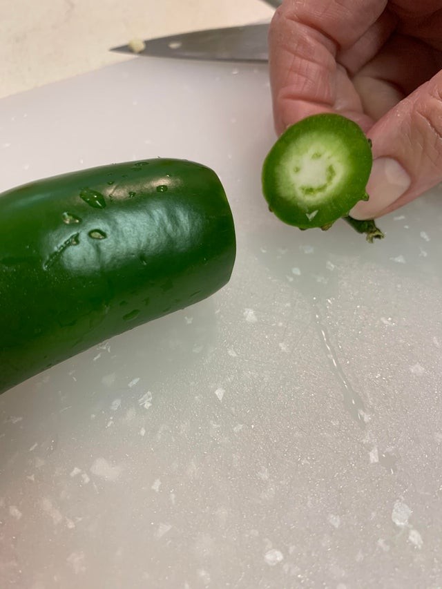 8. Eine glückliche Jalapeño!