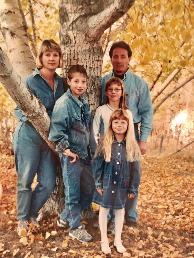 A minha família adorava se vestir com jeans!