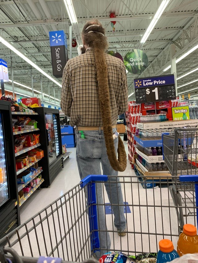 Que cabelo comprido, você pode me dar um pouco?