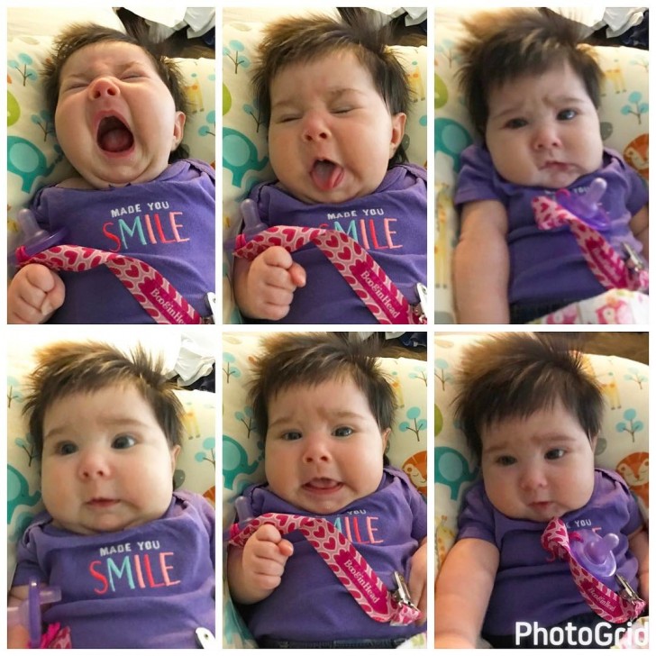 15. Lots of hair and lots of expressions from this little girl