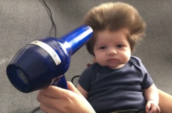 2. He's only 9 weeks old - let's start off right with all that hair!