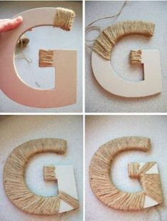4. Questa tecnica semplice per creare lettere decorative può servire anche in caso di qualche festa importante in casa!