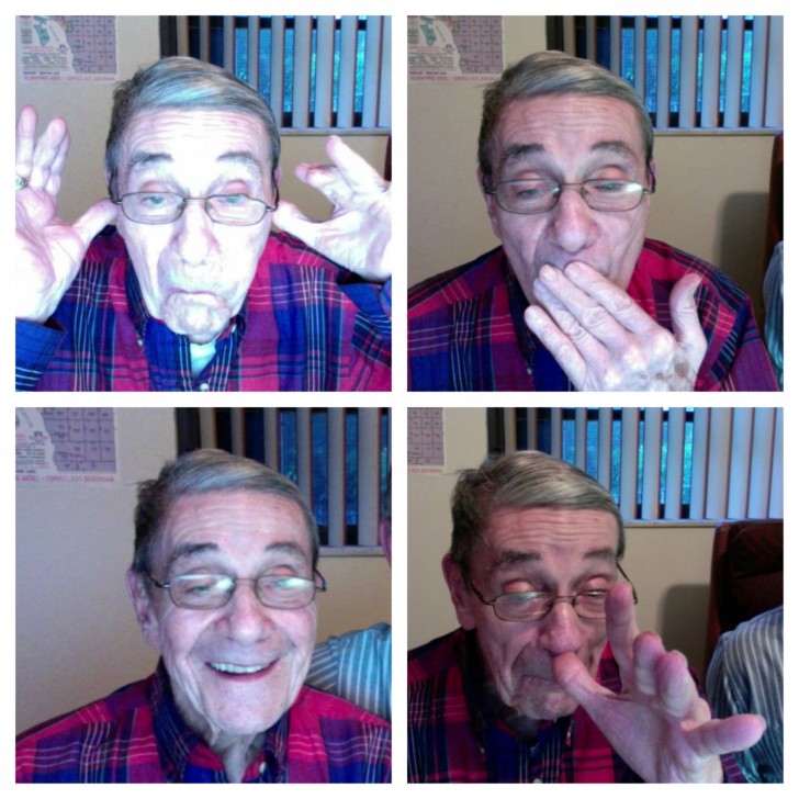 2. Il ragazzo ha appena scoperto che il nonno ha Facebook: queste sono le foto che trovi sul suo profilo.