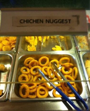 5. Chicken nuggets? Mmm, I don't think so!