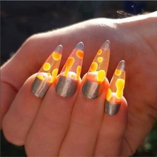 And who would ever have these bizarre nails done by a beautician? Yet there are those who like them!