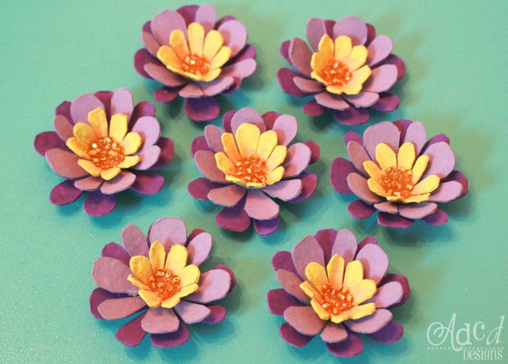 6. Potreste personalizzare questi fiori con i colori che preferite