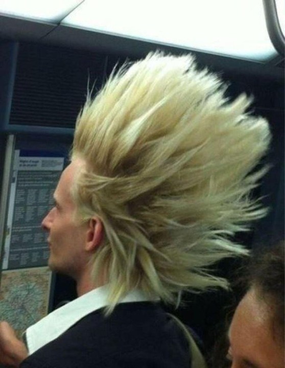 On dirait qu'il est sorti du dessin animé "Dragon Ball Z" !