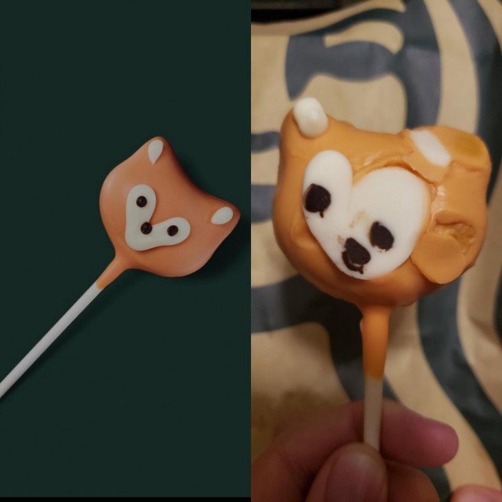 10. Another fox disaster, this time in cake pop form!