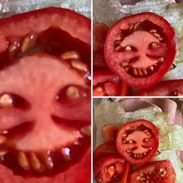 5. Une tomate sortie d'un film d'horreur