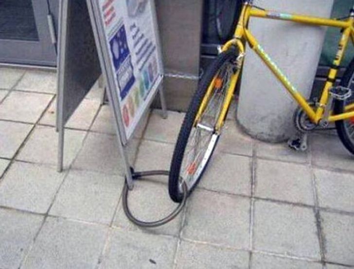 5. Impossibile rubare questa bici... oppure no?