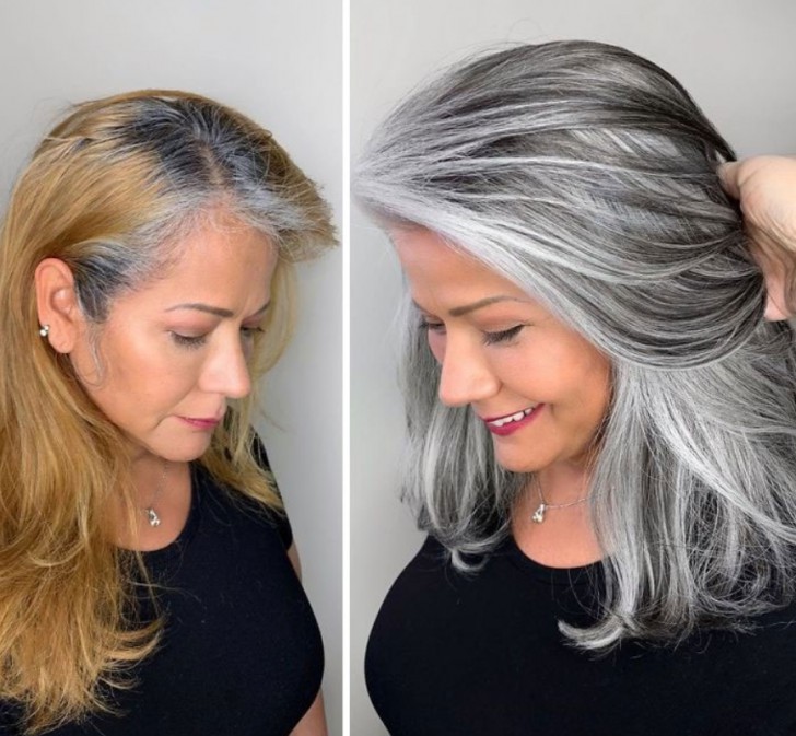 Gray hair: 15 women who gave up on dye and preferred to show off their ...