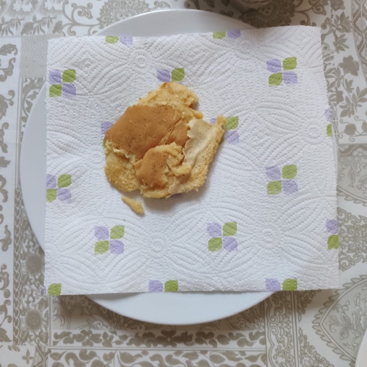 Tenía que ser un sabroso panqueque para comer en el desayuno: por lo visto, ¡comenzamos bien el día!