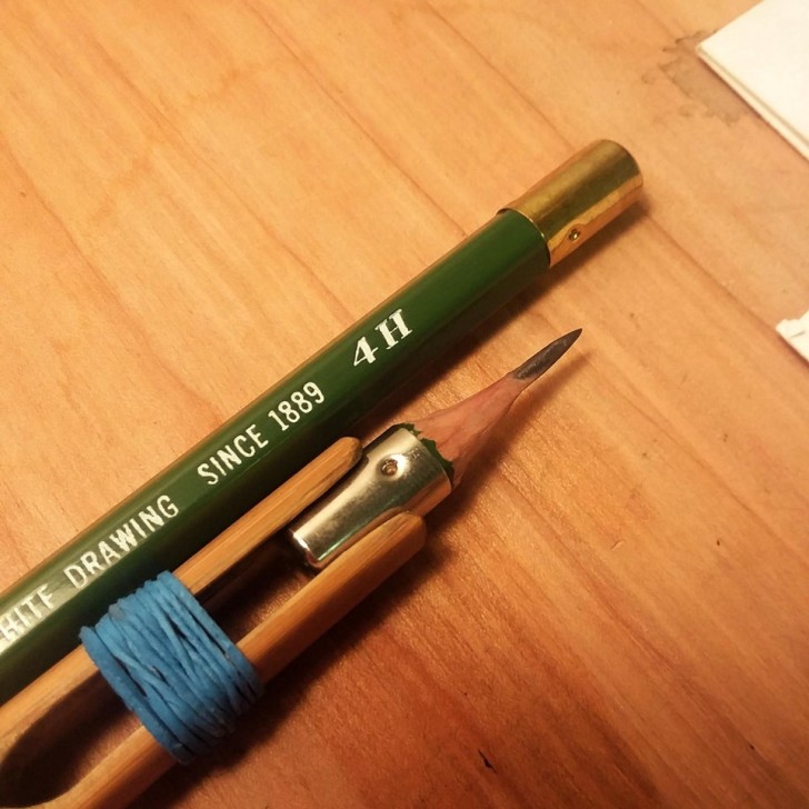 Una matita che si sta lentamente....spegnendo!