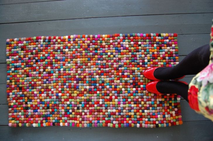 Un tappeto colorato