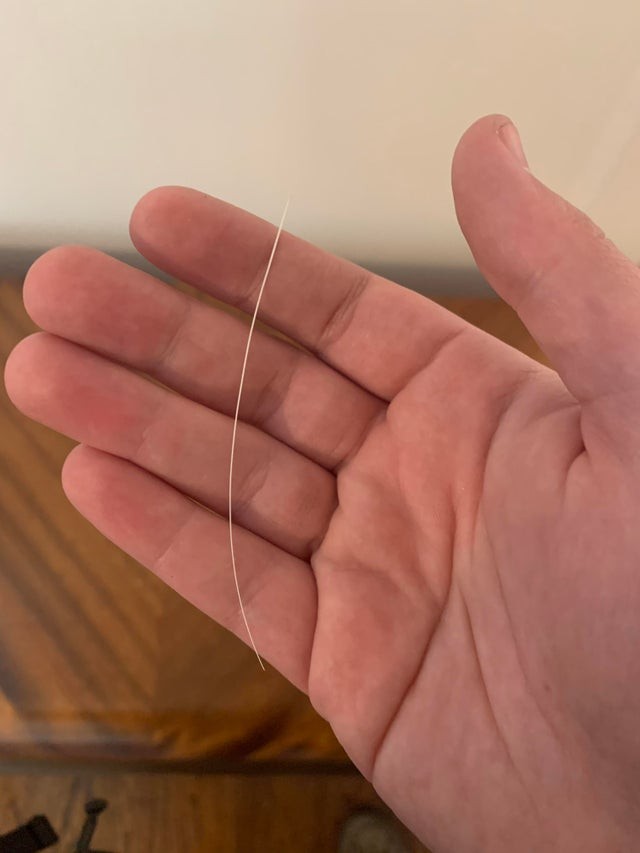 Do you recognize the object this man is holding in the palm of his hand?