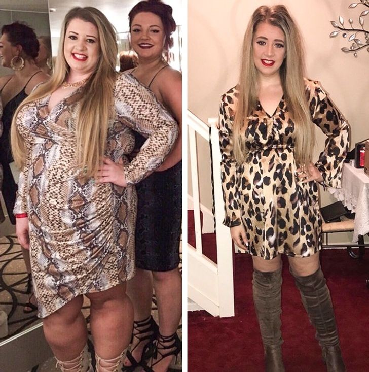 21. På 12 månader förlorade hon 43 kg... ett par kilo till och sedan har hon nått sitt mål!
