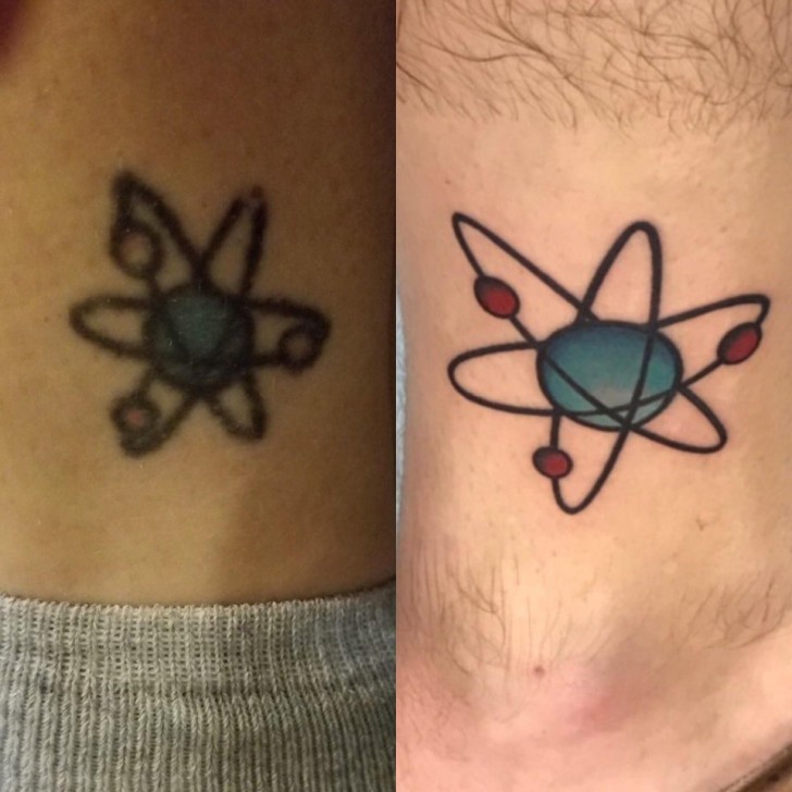 Um átomo como uma tatuagem?