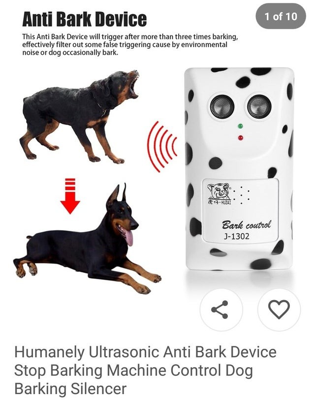 14. Un dispositif anti-aboiement qui transforme votre chien